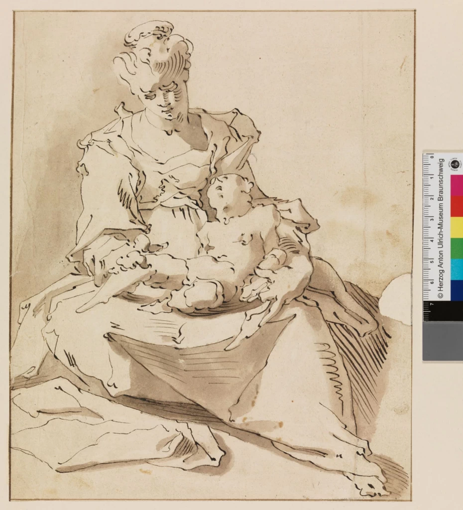 Bartholomeus Spranger - 135, Maria con bambino, Herzog Anton Ulrich, Museum